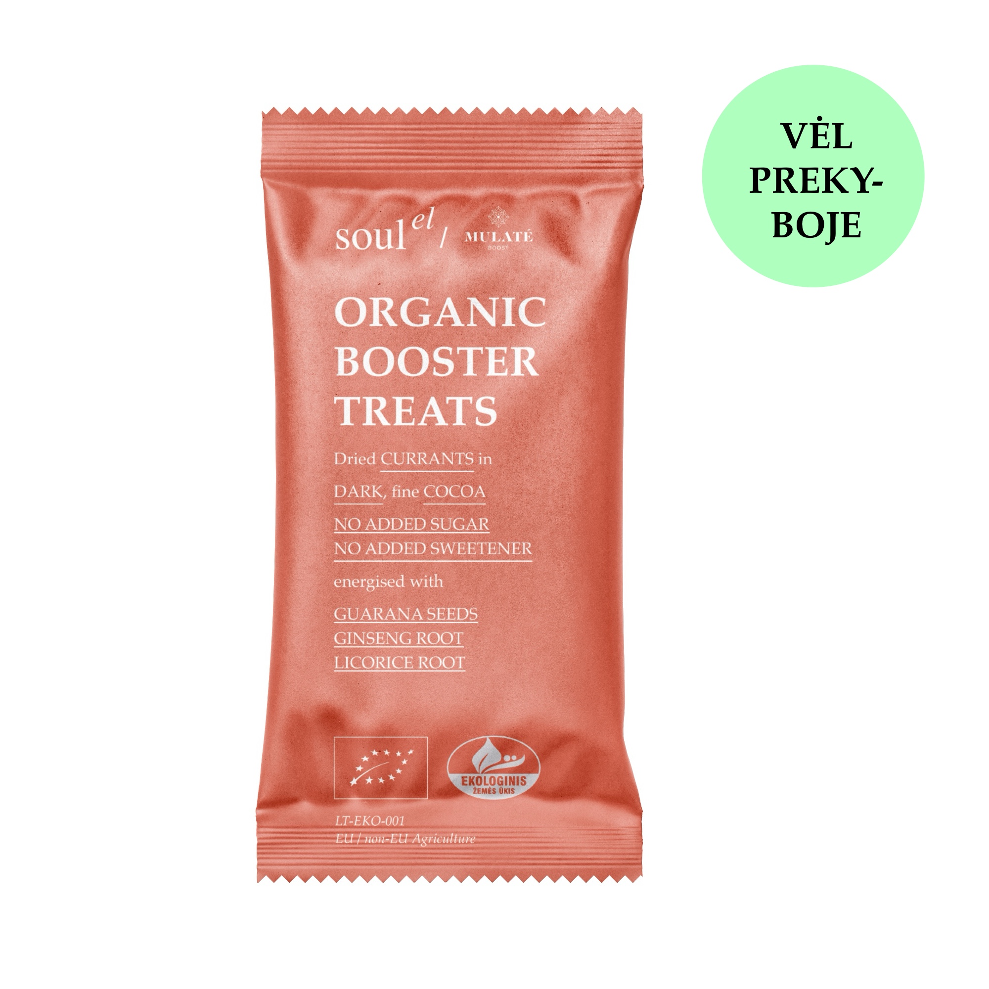 Ekologiški goji skanukai su kakava ir energizuojančiu guaranos bei eleutrokoko mišiniu.